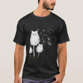 Cat Dandelion Flower Cat T-shirt (Voorkant)