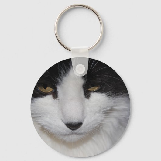 Cat Dark Eyes Sleutelhanger (Voorkant)