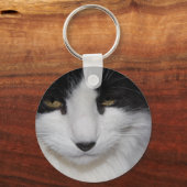 Cat Dark Eyes Sleutelhanger (Voorkant)