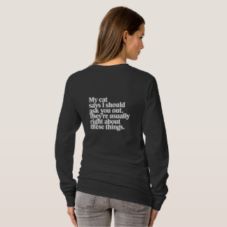 Cat Dating Advice | Funny Pet Lover T-shirt