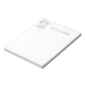 Cat Day Dreaming-schets | Kat Lover gepersonalisee Notitieblok (Linkerzijde)