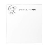 Cat Day Dreaming-schets | Kat Lover gepersonalisee Notitieblok (Voorkant)