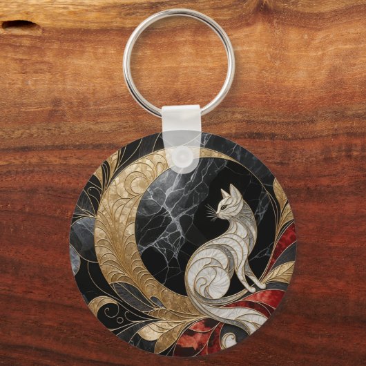 Cat Deco Sleutelhanger (Voorkant)