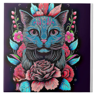 Cat Decor Tegeltje