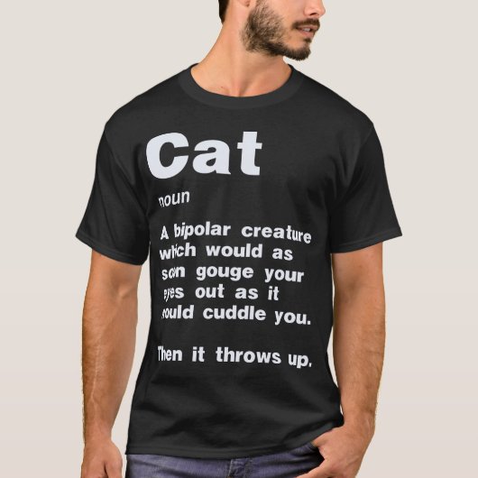Cat Definition T-shirt (Voorkant)