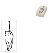Cat Delicate Rubberstempel (Gestempeld)
