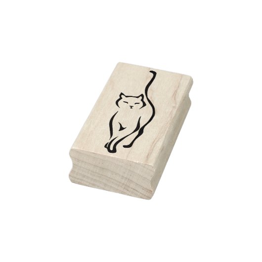 Cat Delicate Rubberstempel (Stempel)