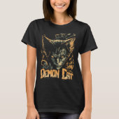 Cat Demon Cat Evil Sinister Kat T-shirt (Voorkant)