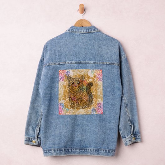 Cat denim jas denim jacket (Hangar)