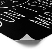 Cat Design Funny Pun Don't Stress Meowt Funny Sayi Poster (Hoek)