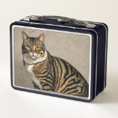 Cat Design Metalen Lunchbox (Achterkant)