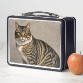 Cat Design Metalen Lunchbox (In situ)