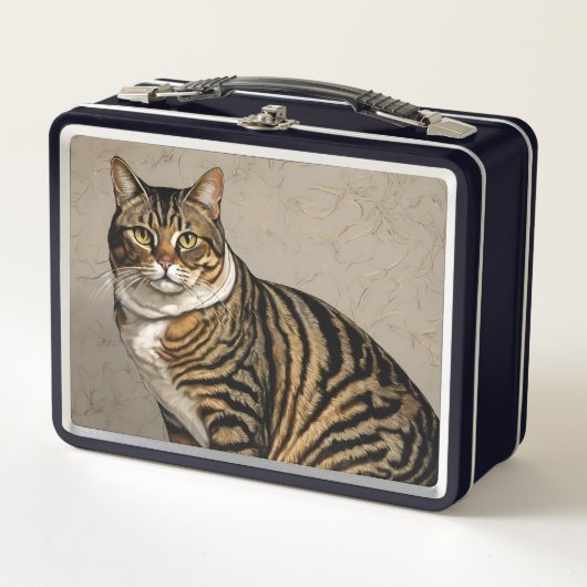 Cat Design Metalen Lunchbox (Voorkant)