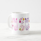 cat design mug koffiemok (Voorkant links)