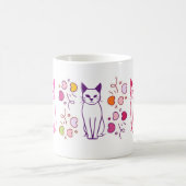 cat design mug koffiemok (Center)