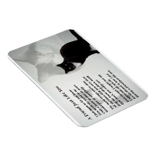 Cat Design vriend Gedichtenmagneet Magneet (Rechterzijde)