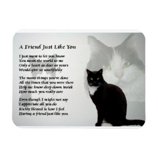 Cat Design vriend Gedichtenmagneet Magneet