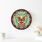 Cat Design Wall Clock Grote Klok (Huis)