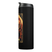 Cat Devil Tarot Kaart Grafische illustratie Thermosbeker (Geroteerd rechts)