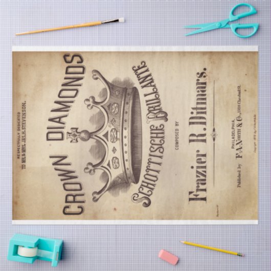 Cat Diamonds-ontkoppelpapier Tissuepapier (Craft)