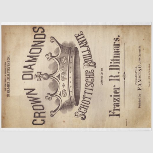 Cat Diamonds-ontkoppelpapier Tissuepapier (Voorkant)