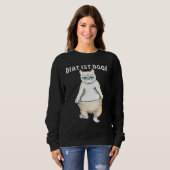 Cat Diet is Doof Weight Loight Loight Overweight C Trui (Voorkant volledig)