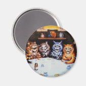 Cat Dinner Party Louis Wain Artwork Magneet (Voorkant / Achterkant)