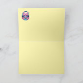 Cat Dinosaur Music Card Feestdagen Kaart (Binnen)