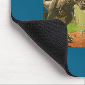 Cat Dinosaur Trex Selfie Funny Meme Humor Boys Gir Muismat (Hoek)