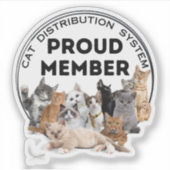 Cat Distribution System-Sticker Sticker (Voorkant)