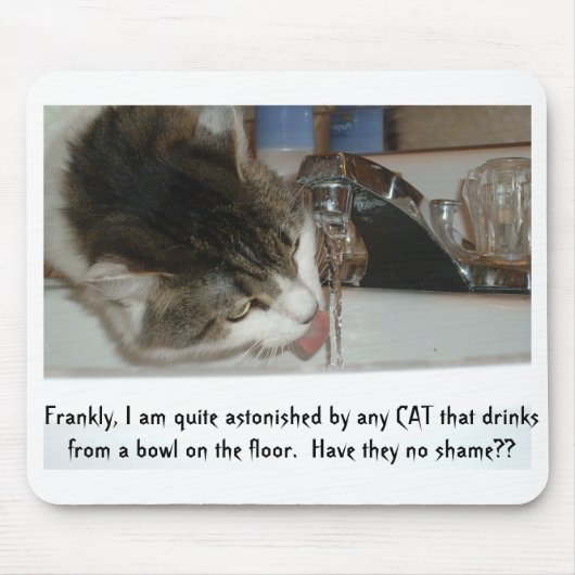 Cat diva mousepad muismat (Voorkant)