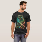 Cat DJ Hoofdtelefoon Kitten House Muziek Kat T-shirt (Voorkant volledig)