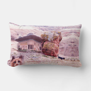 Cat Dof Fotocollage Lumbaal Kussen 33 x 53 cm