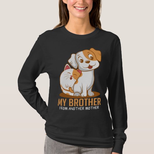 Cat Dog Brother  Animal T-shirt (Voorkant)