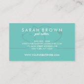 Cat Dog Line Logo Petsitter Green Visitekaartje (Achterkant)