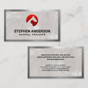 Cat Dog Logo   Metaalgrens Visitekaartje