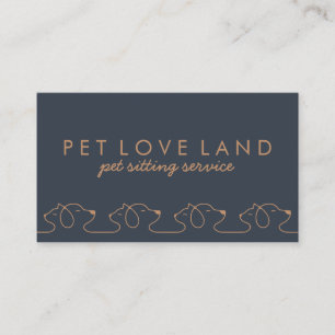 Cat Dog Pet Logo Visitekaartje