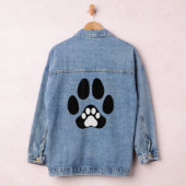 Cat Dog Puppy Claws Cute Funny Denim Jacket (Hangar)