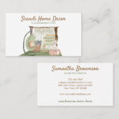 Cat Dog Sitting to Chairman New Boho Home Visitekaartje (Voorkant / Achterkant)