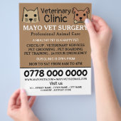 Cat & Dog, Veterinair Bureau Flyer (Hand)