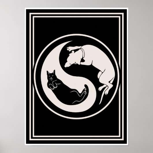 Cat-Dog Yin-Yang Poster (Voorkant)