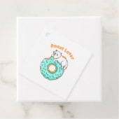 Cat Donut Lover Bedankjes Labels (In situ)