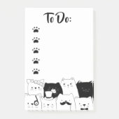Cat Doodle// To Do List Post-it® Notes (Voorkant)