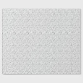 Cat Doodles, Funny Black and White Katten Pattern Cadeaupapier (Vlak)