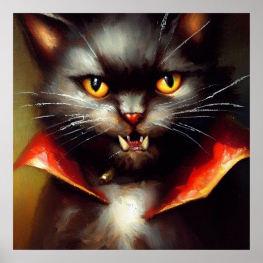 Cat Dracula Poster (Voorkant)