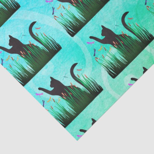 Cat & Dragons  Tissuepapier (Detail)