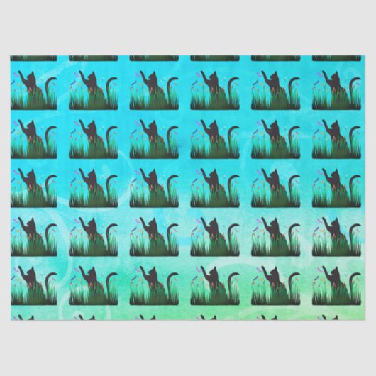 Cat & Dragons  Tissuepapier (Voorkant)