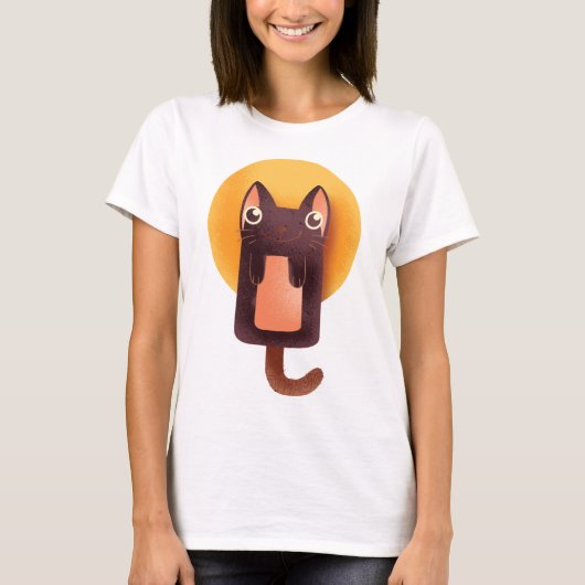cat drawing t-shirt (Voorkant)