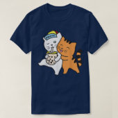 Cat Drink Boba Shirt Tea Bubble Tea Anime Kawai (Design voorkant)