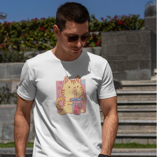 Cat Drink Boba Tea T-shirt